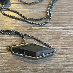 Kendra Scott Gunmetal Necklace